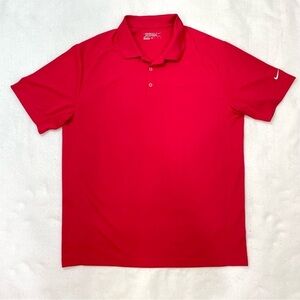 Nike golf tour performance dri-fit short sleeve, watermelon red polo shirt XL‌‌‍